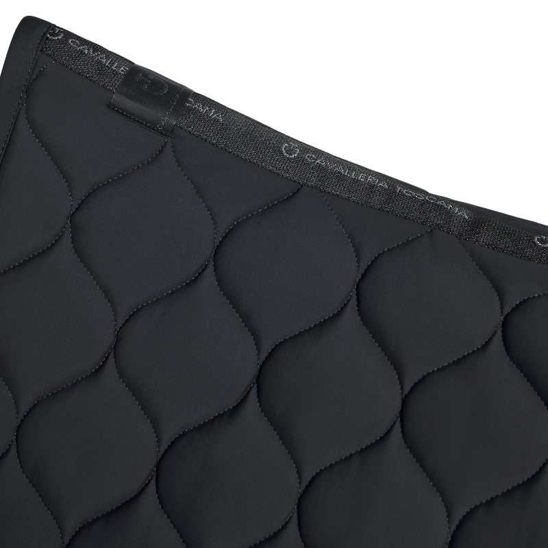 Cavalleria Toscana - Tapis de selle New Circular Quilted Jersey noir | - Ohlala
