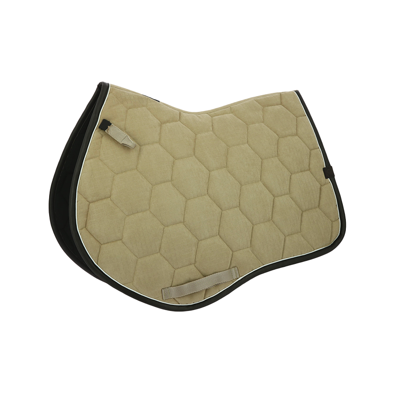 Equithème - Tapis de selle Quadri beige | - Ohlala