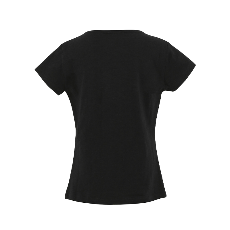 Equithème - T-shirt à manches courtes enfant Claire noir | - Ohlala