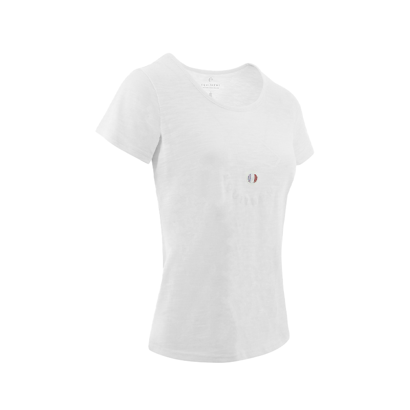 Equithème - T-shirt à manches courtes femme Claire blanc | - Ohlala