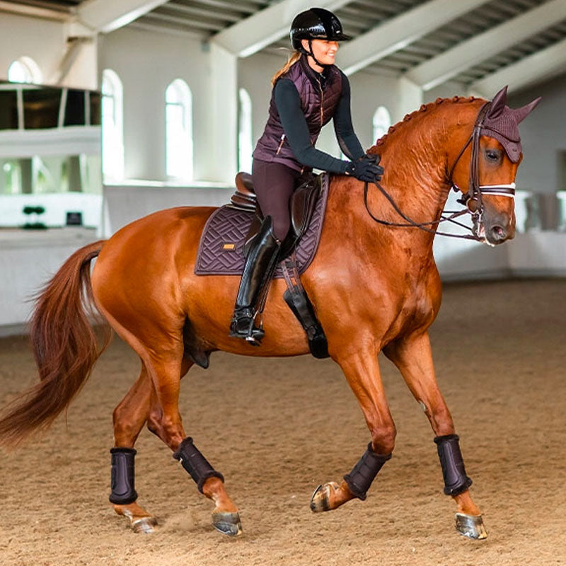 Equestrian Stockholm - Tapis de dressage Moonless Night marron/ violet | - Ohlala