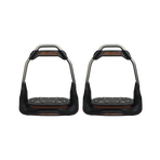 Freejump - Estribos Air's choco plataforma plana / ojo derecho / negro / negro | - Ohlala