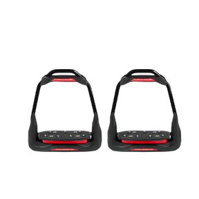 Freejump - Étriers Air's Full black plancher incliné / oeil droit / rouge | - Ohlala
