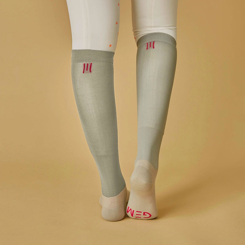 GEM - Chaussettes My GEM gris clair (x2) | - Ohlala