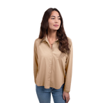 Harcour - Sharly women's long-sleeve shirt sand | - Ohlala