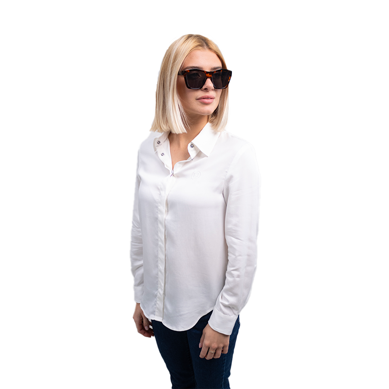 Harcour - Chemise manches longues femme Shamae blanche | - Ohlala