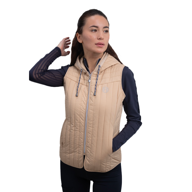 Harcour - Gilet sans manches femme Berty sable | - Ohlala