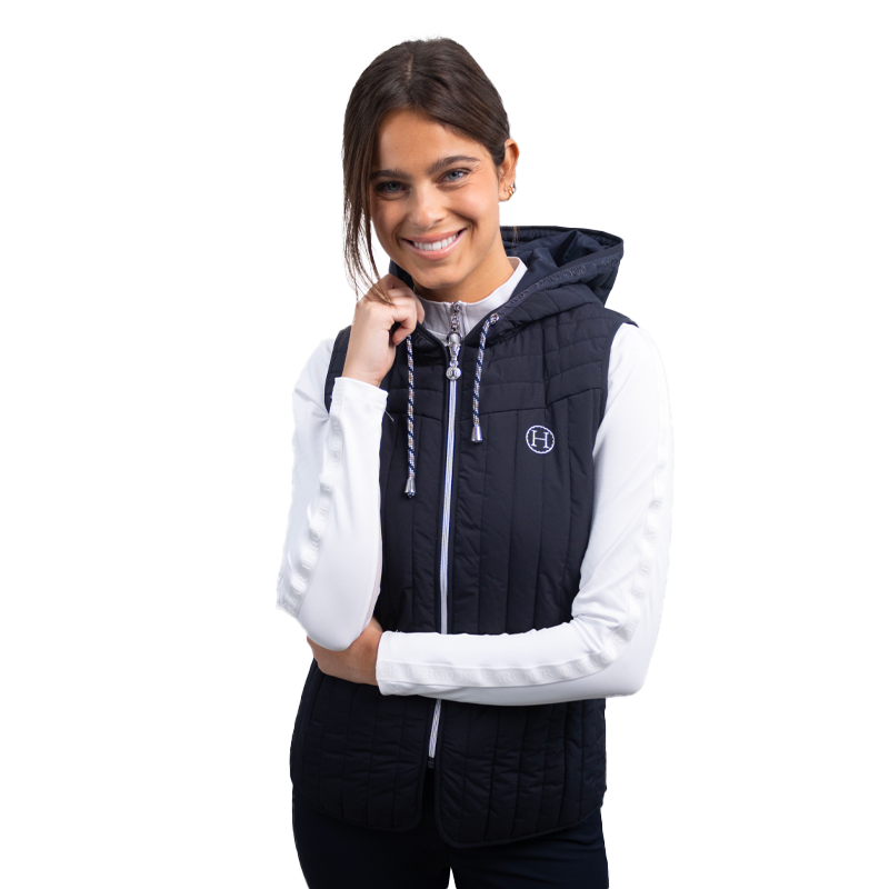 Harcour - Gilet sans manches femme Berty marine | - Ohlala