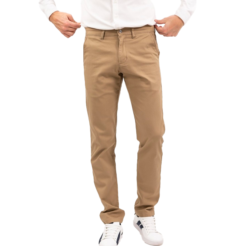 Harcour - Pantalon chino casual homme Brandie taupe | - Ohlala