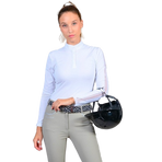 Harcour - Polo de competición manga larga mujer Pannie ML blanco | - Ohlala