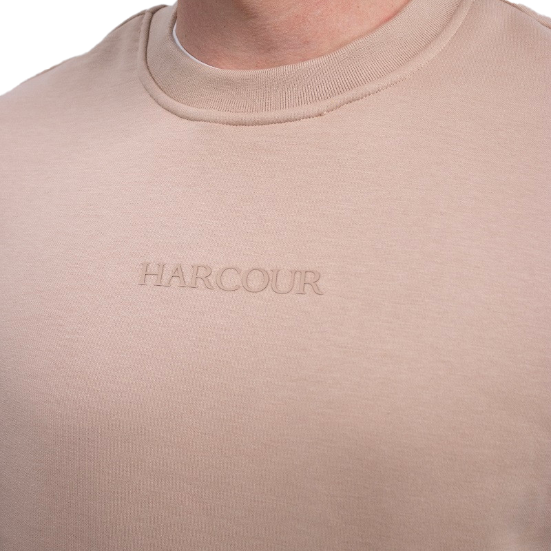 Harcour - Sweat manches longues homme Shelton sable | - Ohlala