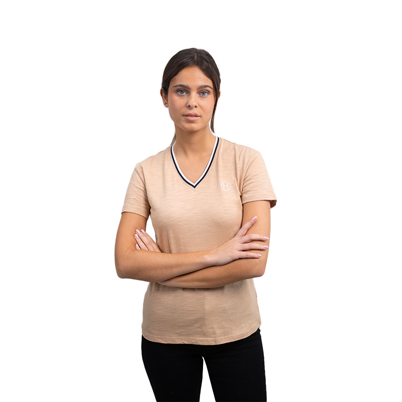 Harcour - T-shirt manches courtes femme Telav sable | - Ohlala