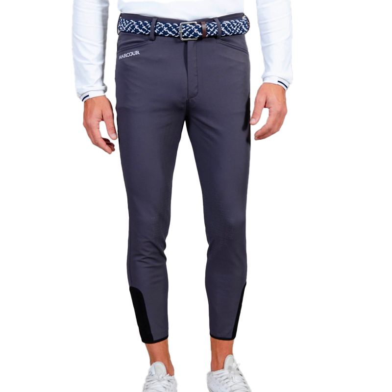 Harcour - Pantalon d'équitation homme fix system grip Costaso gris foncé | - Ohlala