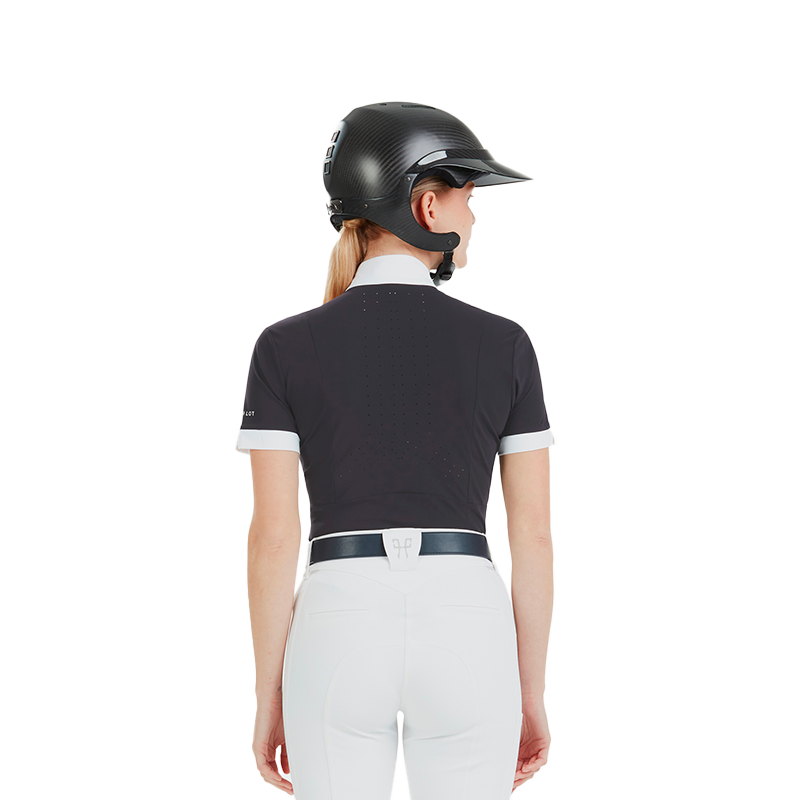 Horse Pilot - Chemise manches courtes femme Monica dark night | - Ohlala