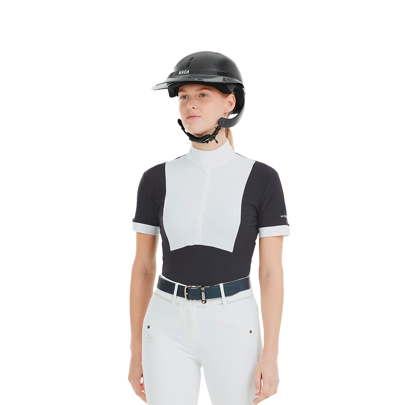 Horse Pilot - Chemise manches courtes femme Monica dark night | - Ohlala