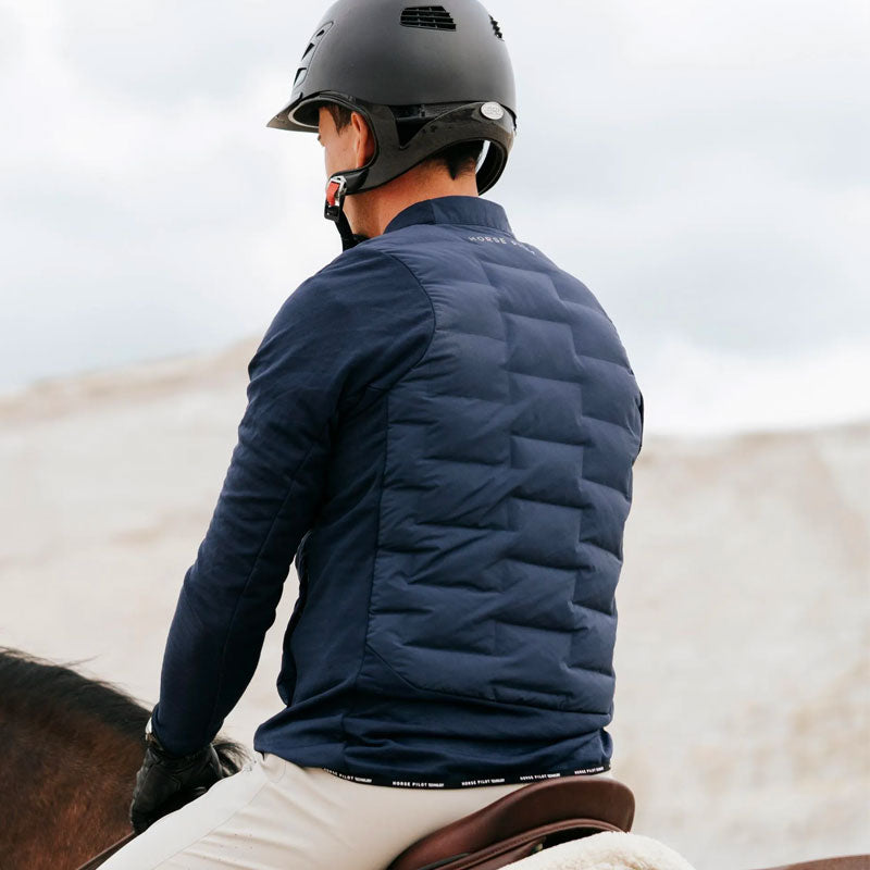 Horse Pilot - Veste à manches longues matelassée homme Storm marine | - Ohlala