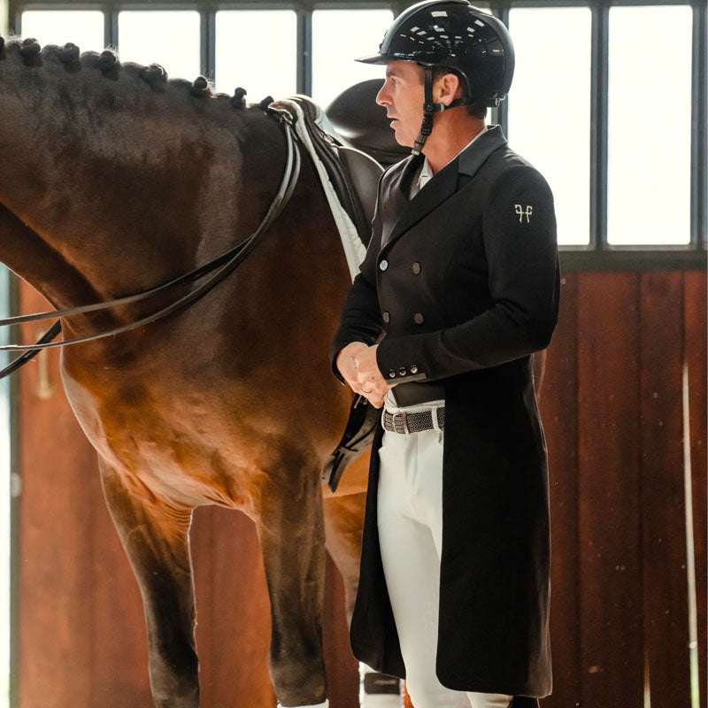 Horse Pilot - Veste de concours de dressage homme Long frac noir | - Ohlala