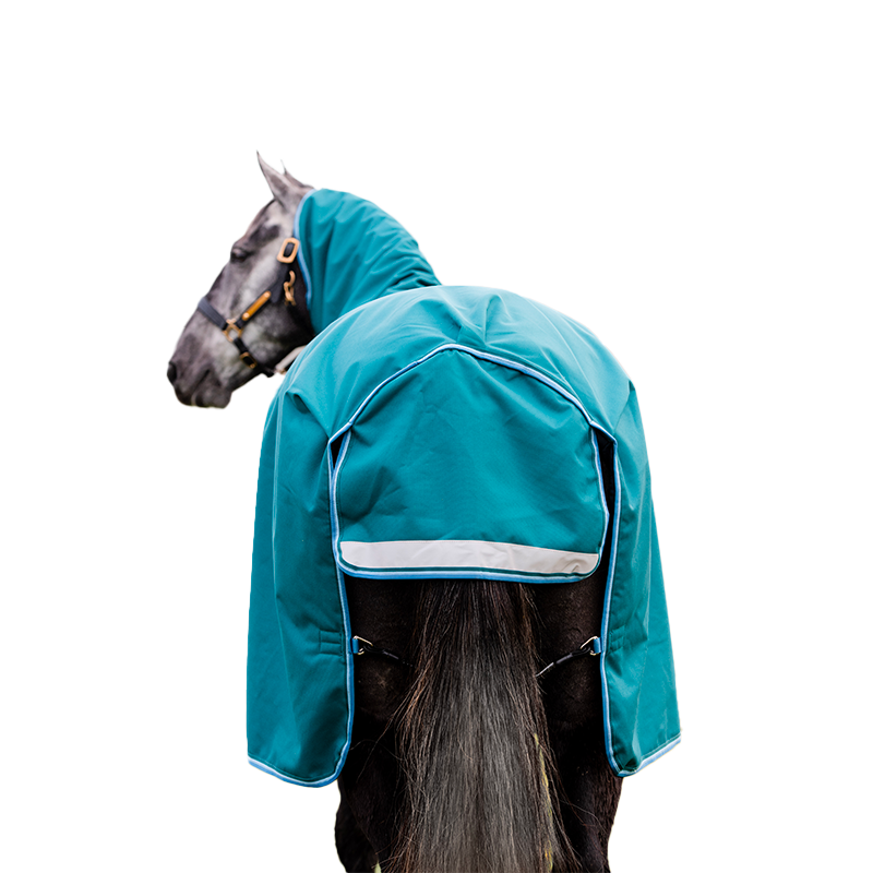 Horseware - Couverture d'extérieur Amigo Bravo 12 Plus fermeture Disque emeraude/ turquoise/ bleu 100g | - Ohlala