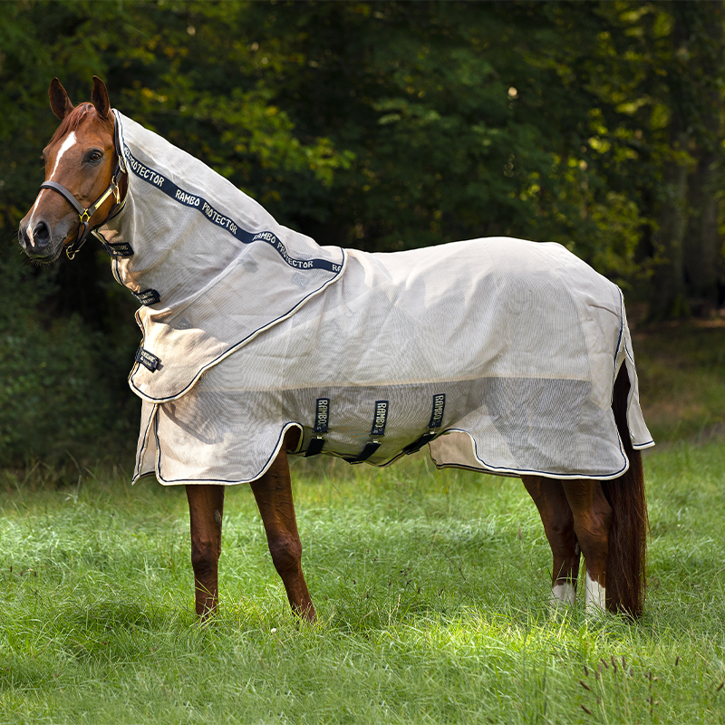 Horseware - Doublure imperméable pour couverture anti-mouches blanche | - Ohlala