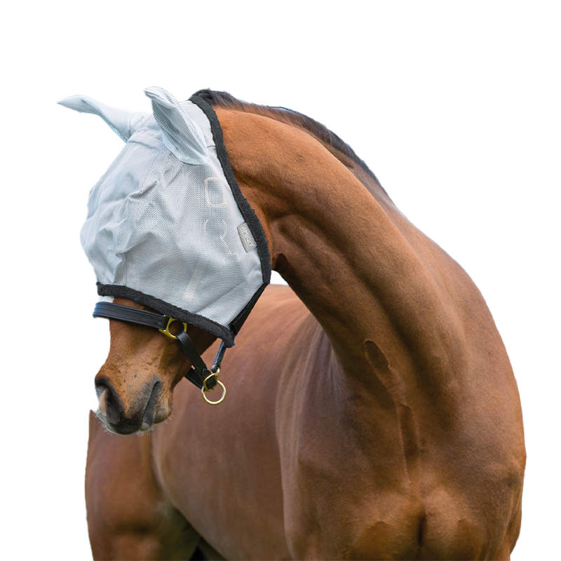 Horseware - Masque anti-mouches Rambo argent/ gris foncé | - Ohlala