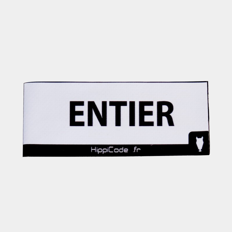 HippiCode - Étiquette velcro entier | - Ohlala