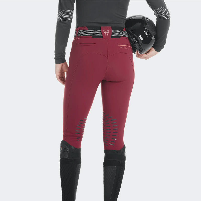Horse Pilot - Pantalon d'équitation femme X-Design dark red | - Ohlala
