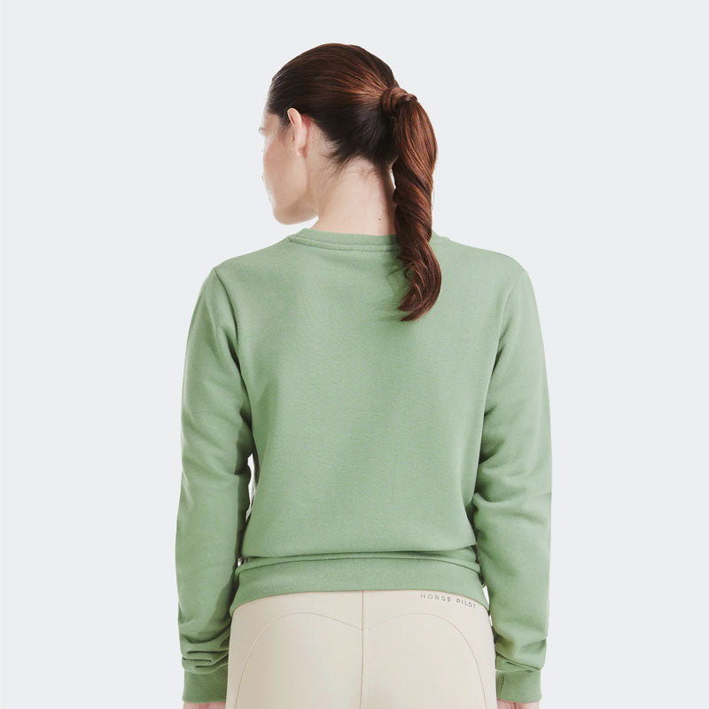 Horse Pilot - Pull femme Team smooth green | - Ohlala