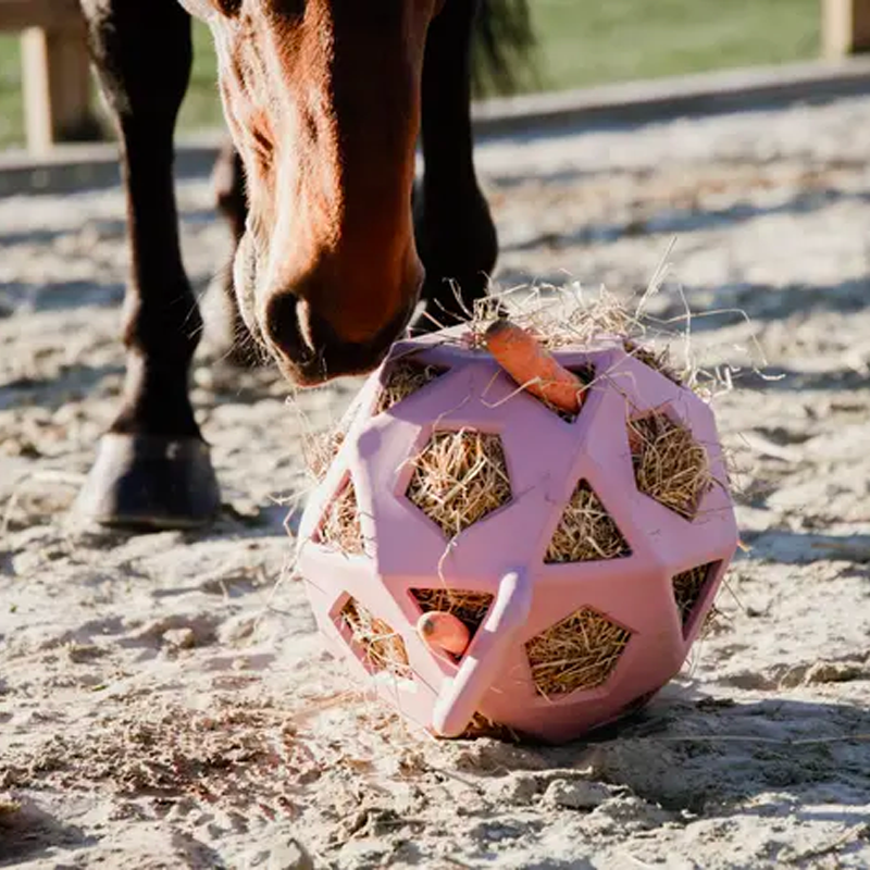 Kentucky Horsewear - Balle de jeu/ foin pour chevaux en caoutchouc vieux rose | - Ohlala