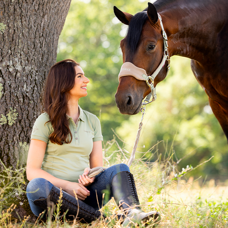 Lemieux - Polo manches courtes femme Classic fern | - Ohlala