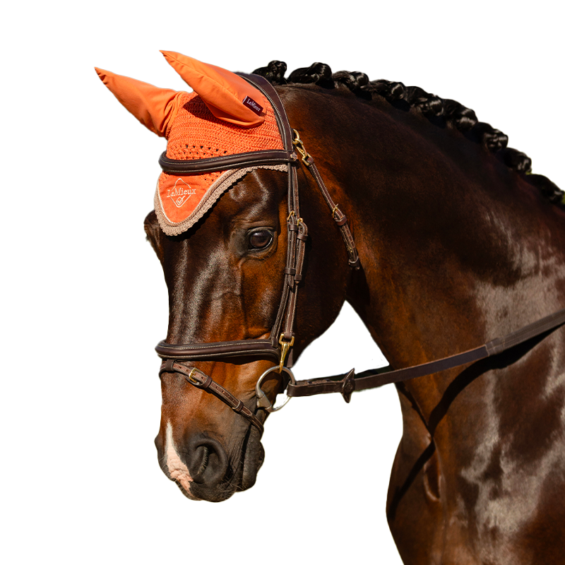 Lemieux - Bonnet pour chevaux anti-mouches Classic apricot | - Ohlala