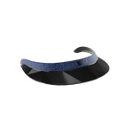 NACA - Polo-Schirm Glow Up glänzend Schwarz/ Blau | - Ohlala