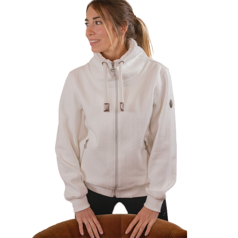 Pénélope Store - Sweatshirt à capuche manches longues femme Laponia écru | - Ohlala