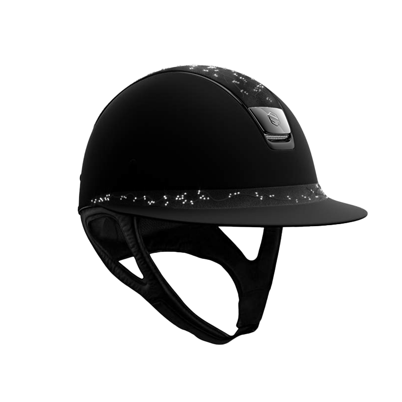 Samshield - Casque d'équitation Miss Shield Paint matt Crystal Leaf noir | - Ohlala