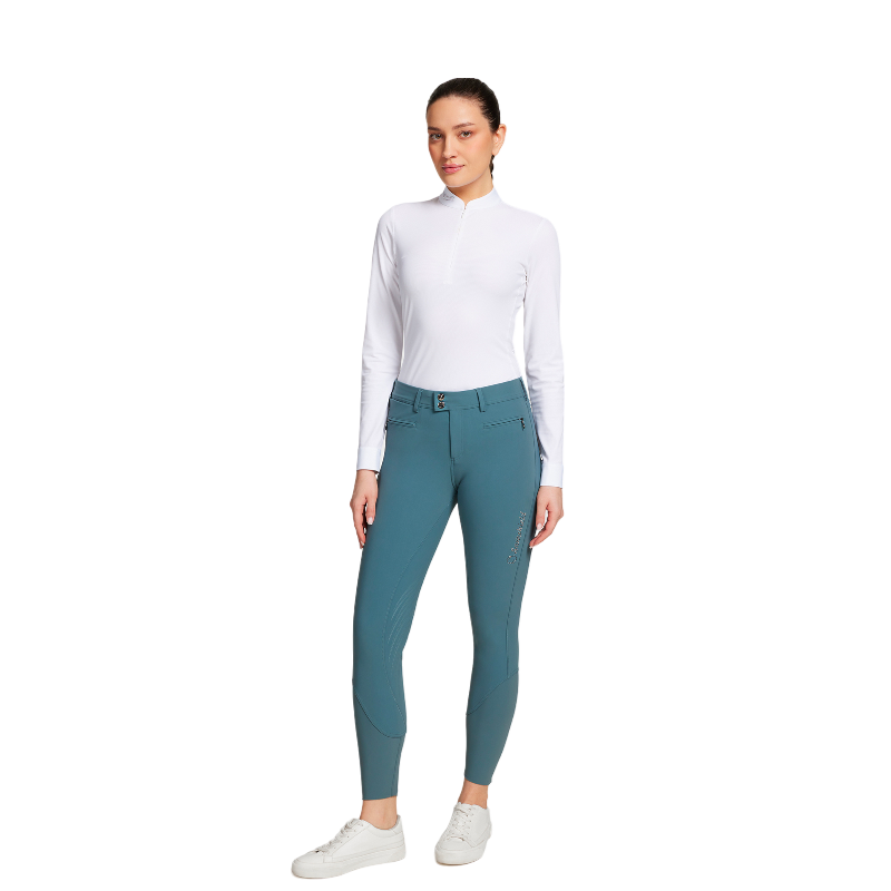 Samshield - Pantalon d'équitation femme Adèle stormy sea | - Ohlala