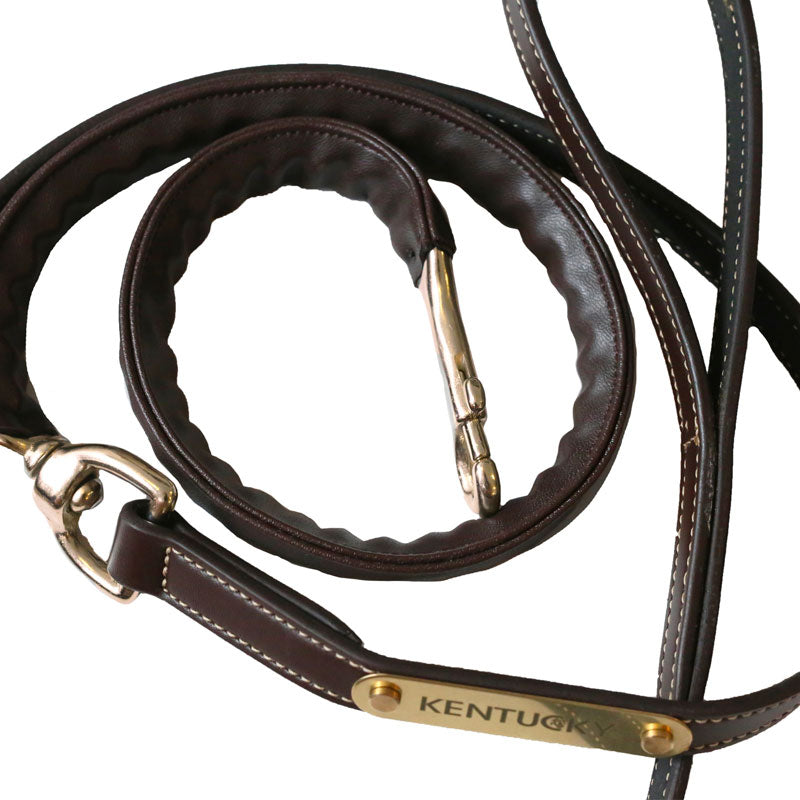 Kentucky Horsewear - Longe de présentation recouverte de cuir | - Ohlala