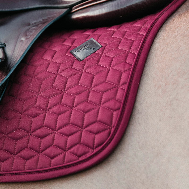 Kentucky Horsewear - Tapis de selle Basic bordeaux | - Ohlala