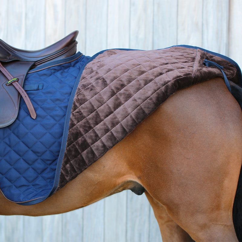 Kentucky Horsewear - Couvre-reins carré marine 160g | - Ohlala