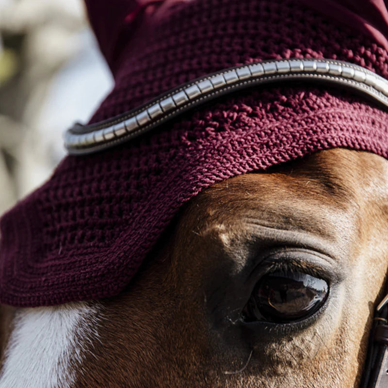 Kentucky Horsewear - Bonnet anti-mouche Wellington bordeaux | - Ohlala