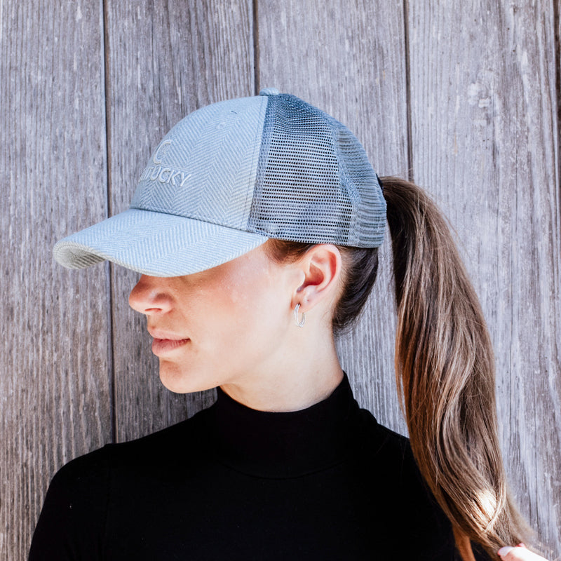 Kentucky Horsewear - Casquette Trucker Laine bleu clair | - Ohlala