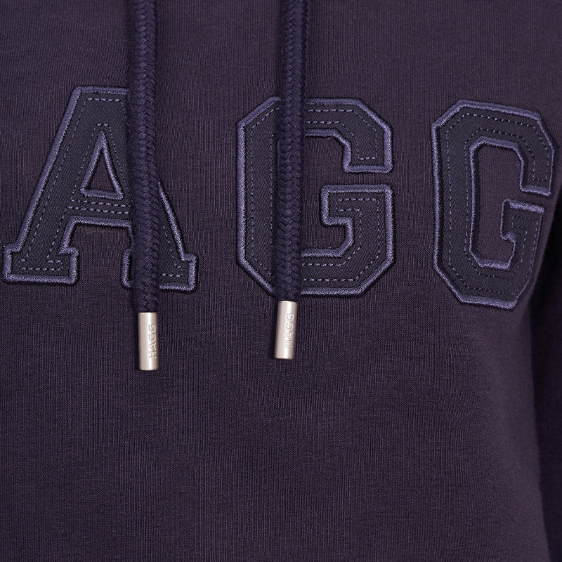 Hagg - Sweat à capuche femme marine | - Ohlala