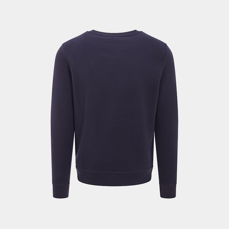 Hagg - Sweat col rond homme marine/ rouge | - Ohlala
