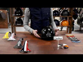 Antarès Sellier - Galaxy helmet standard visor black/black