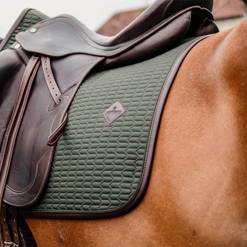 Kentucky Horsewear - Tapis de dressage Color Edition Cuir vert olive | - Ohlala