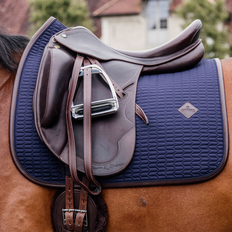 Kentucky Horsewear - Tapis de dressage Color Edition Cuir marine | - Ohlala