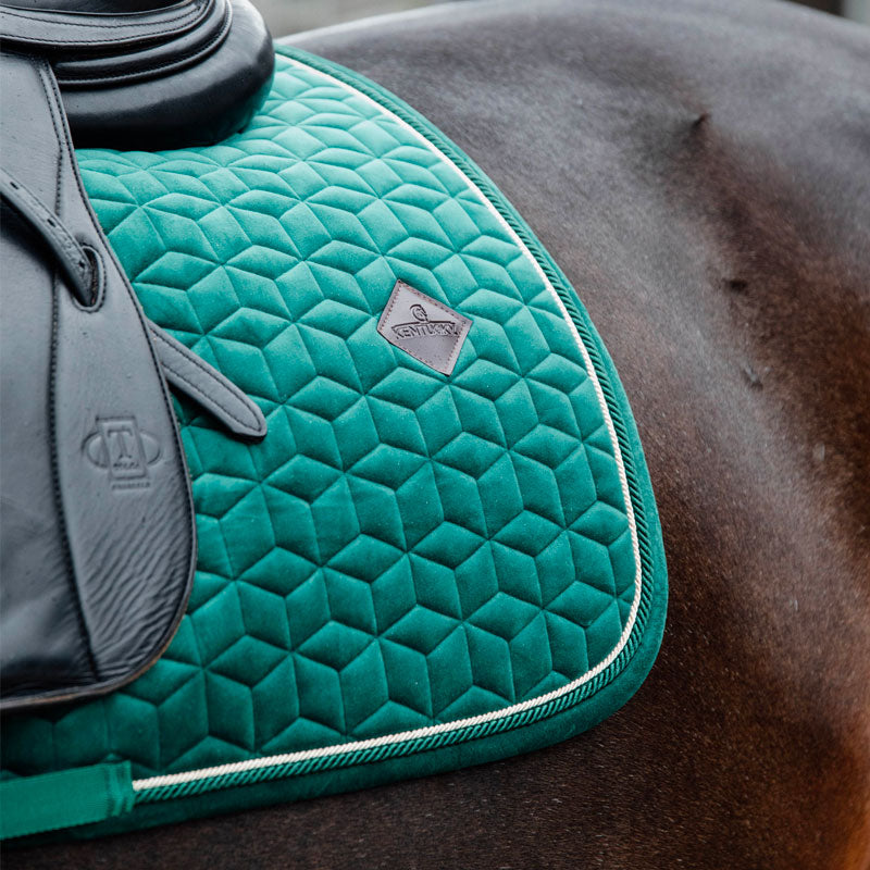 Kentucky Horsewear - Tapis de dressage Velvet Vert foncé | - Ohlala