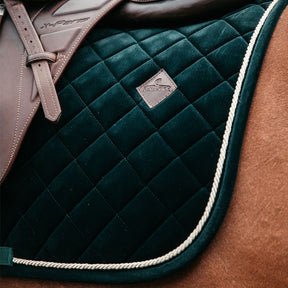 Kentucky Horsewear - Tapis de selle Corduroy Vert forêt | - Ohlala