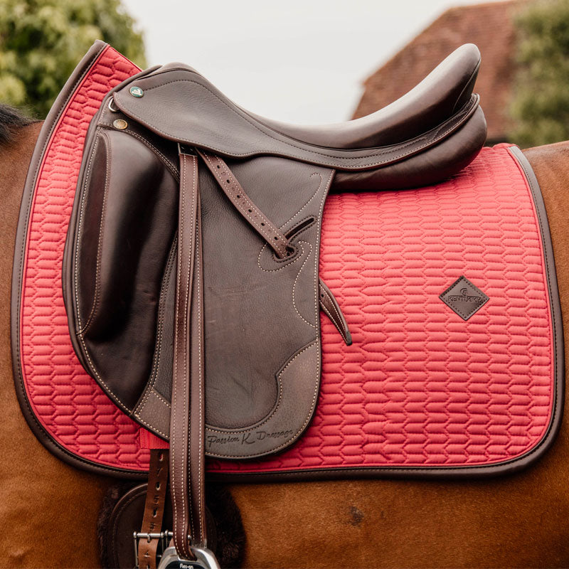 Kentucky Horsewear - Tapis de dressage Color Edition Cuir corail | - Ohlala