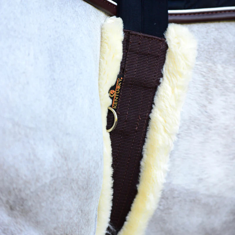 Kentucky Horsewear - Sangle mouton classique choco | - Ohlala