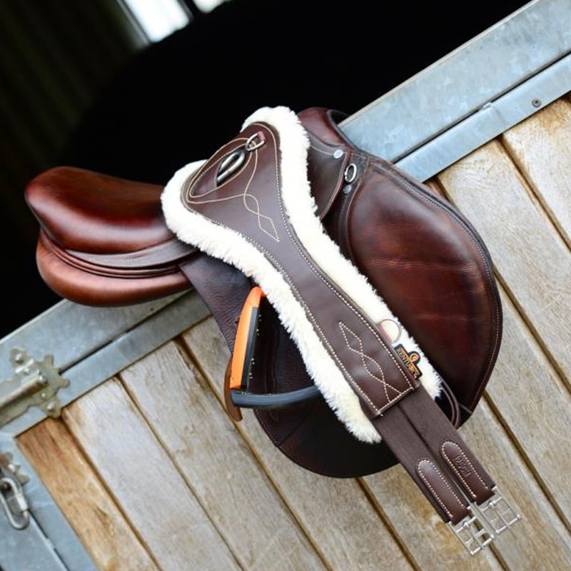 Kentucky Horsewear - Sangle anatomique mouton marron | - Ohlala