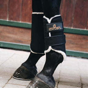 Kentucky Horsewear - Guêtres cheval Solimbra postérieurs noir | - Ohlala